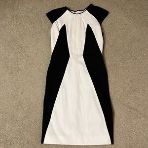 Striking black/white patterned dress.  Kimora Lee Simmons Size 8.  New/tags.